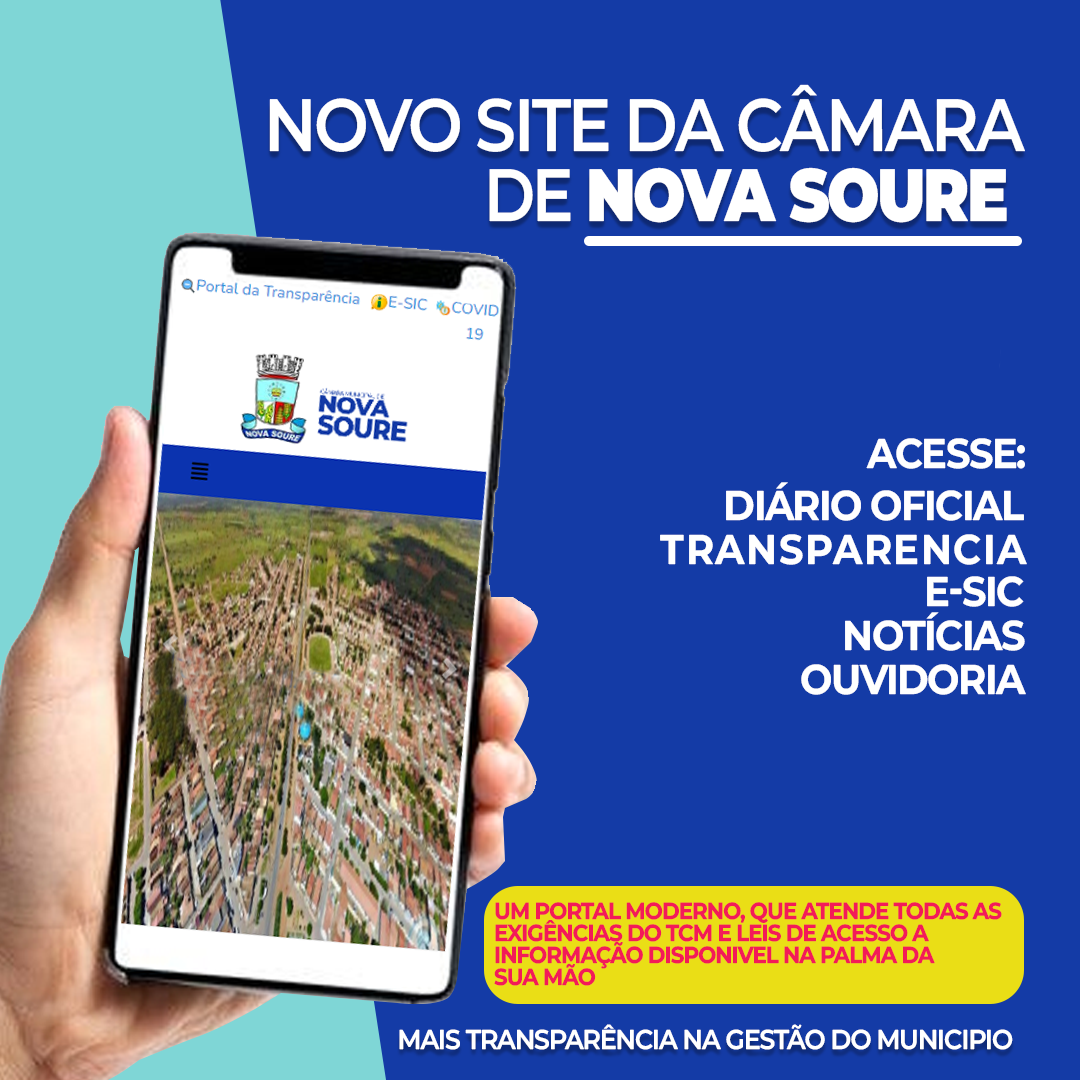 Novo Portal da Câmara de Nova Soure